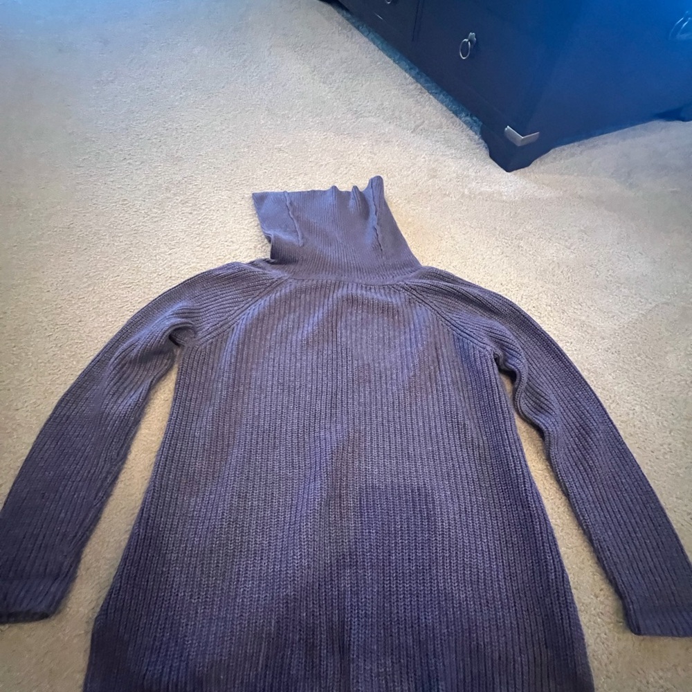 Chico's Elegant Purple size 1 Cowl Neck Sweater